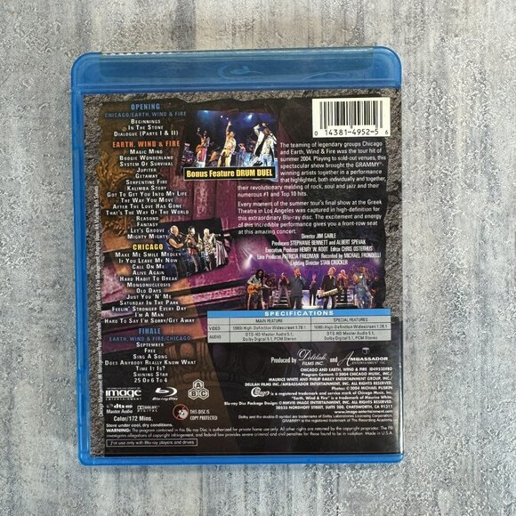 Chicago / Earth, Wind & Fire: Live at the Greek Theatre (Blu-ray, 2004) - Picture 2 of 4